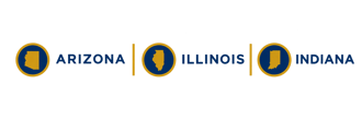 Arizona, Illinois & Indiana State Badges